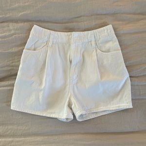 Uniqlo White Jean Shorts